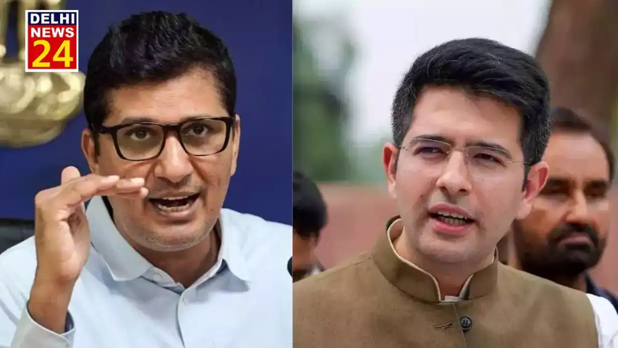 AAP leader Saurabh Bhardwaj told the reason for Raghav Chadha's disappearance from the elections