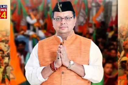 Uttarakhand Chief Minister Dhami urges voters to support BJP on East Delhi seat