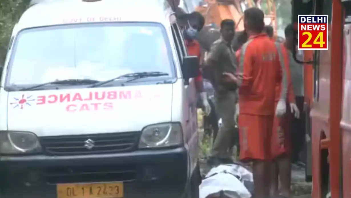 Accident caused by heavy rain in Vasant Vihar, three workers died after being buried under debris