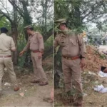 Headless body found in Ghaziabad The blood-soaked body was lying on the roadside in the forest