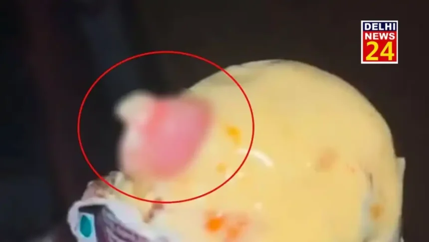 Human finger found in Ghaziabad ice cream, uproar over finding nail and flesh pieces