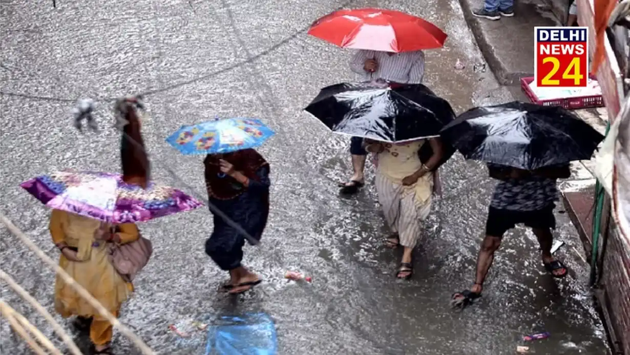 Monsoon arrived in Delhi-NCR, weather became pleasant due to rain with strong winds