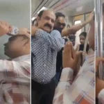 A man was beaten up after being caught stealing in Delhi Metro