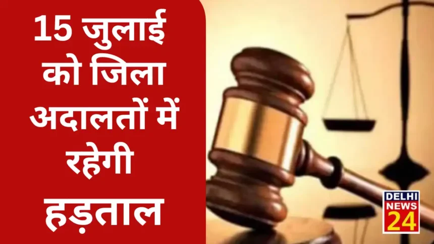 There will be a strike in all the district courts of Delhi on July 15